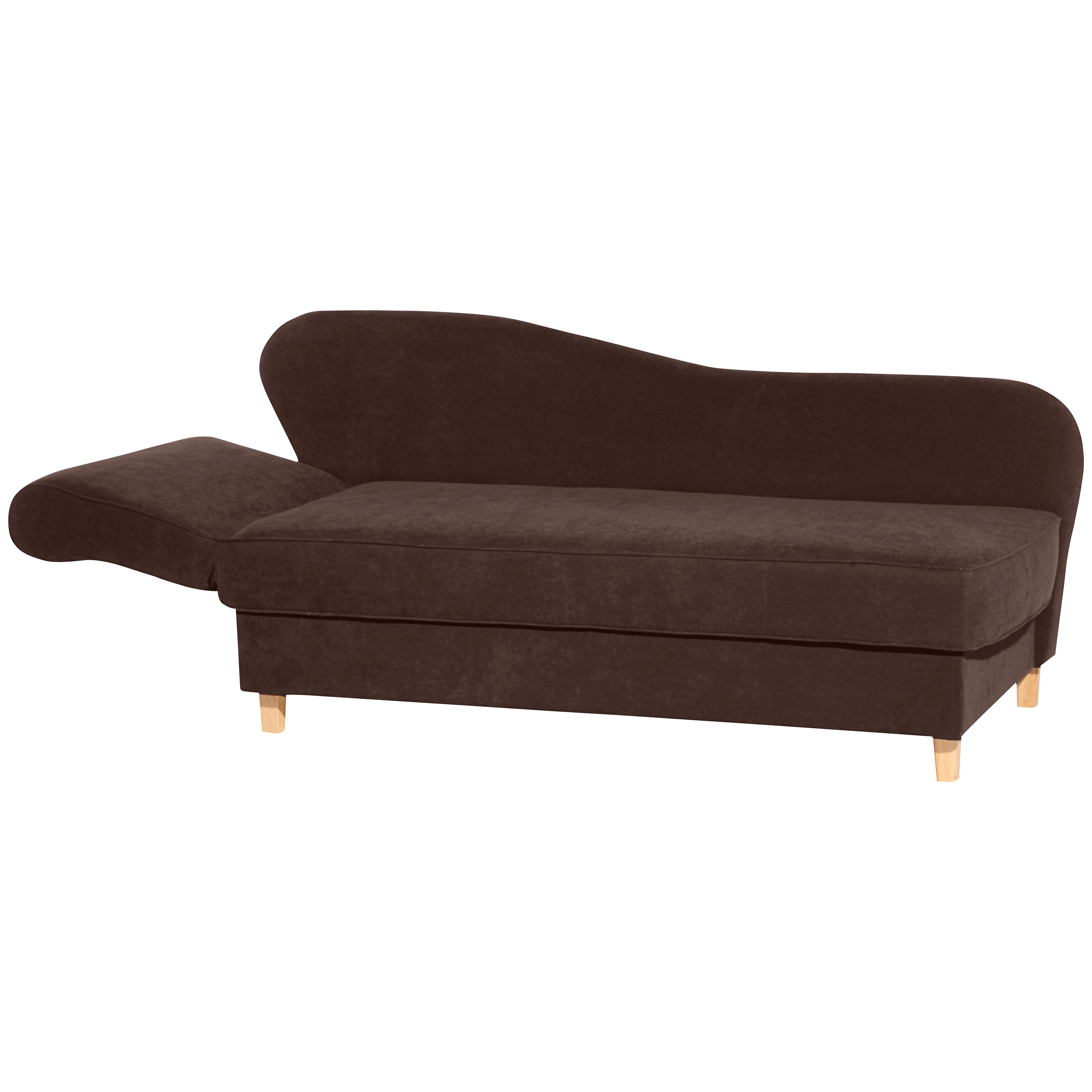 Max Winzer Selma Recamiere mit Armteil links klappbar braun