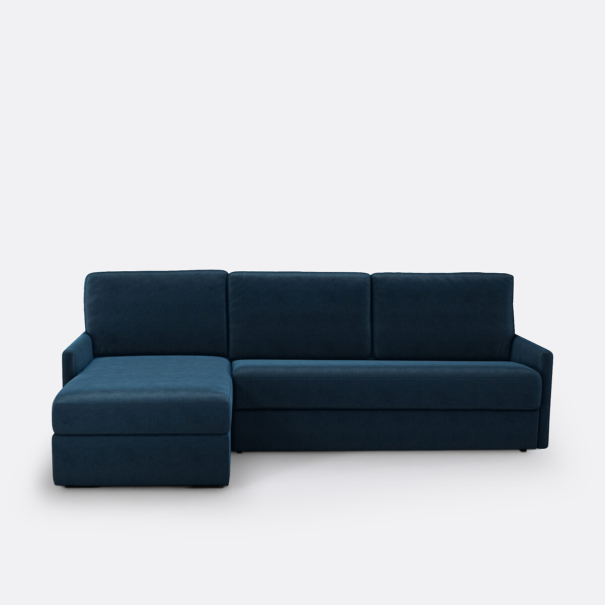 LA REDOUTE INTERIEURS<br>Sofá-cama de canto em veludo, espuma Marta