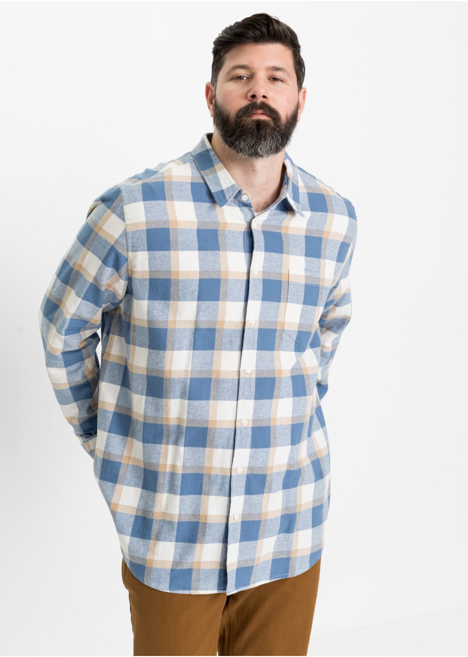 Chemise manches longues en flanelle