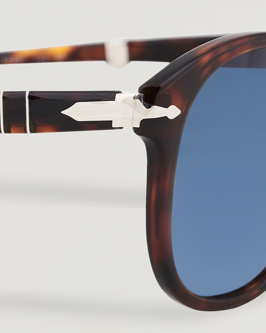 Persol 0PO0714 Folding Sunglasses Havana/Blue Gradient