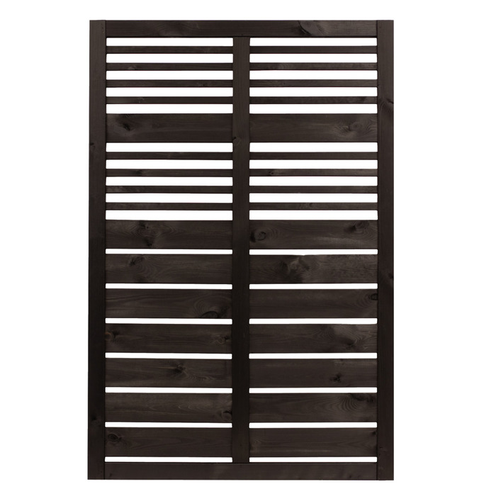 Nordic Fence Linear hegn sort 120 x 180 cm