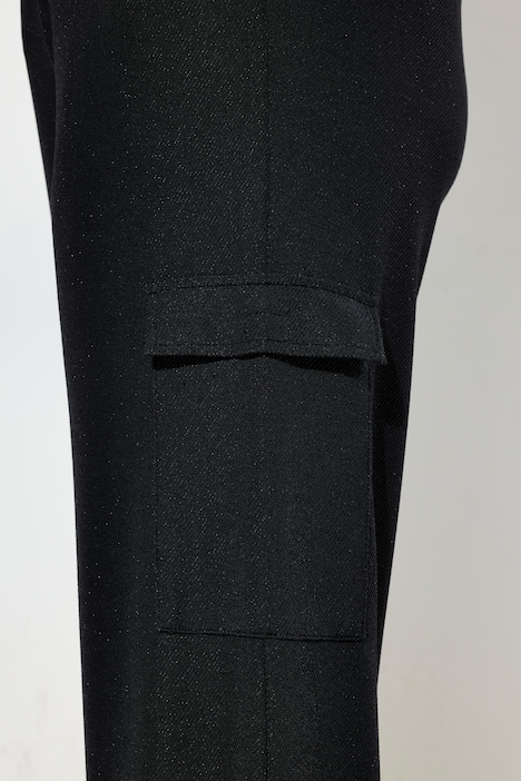 Cargohose, Straight Fit, Glitzereffekt