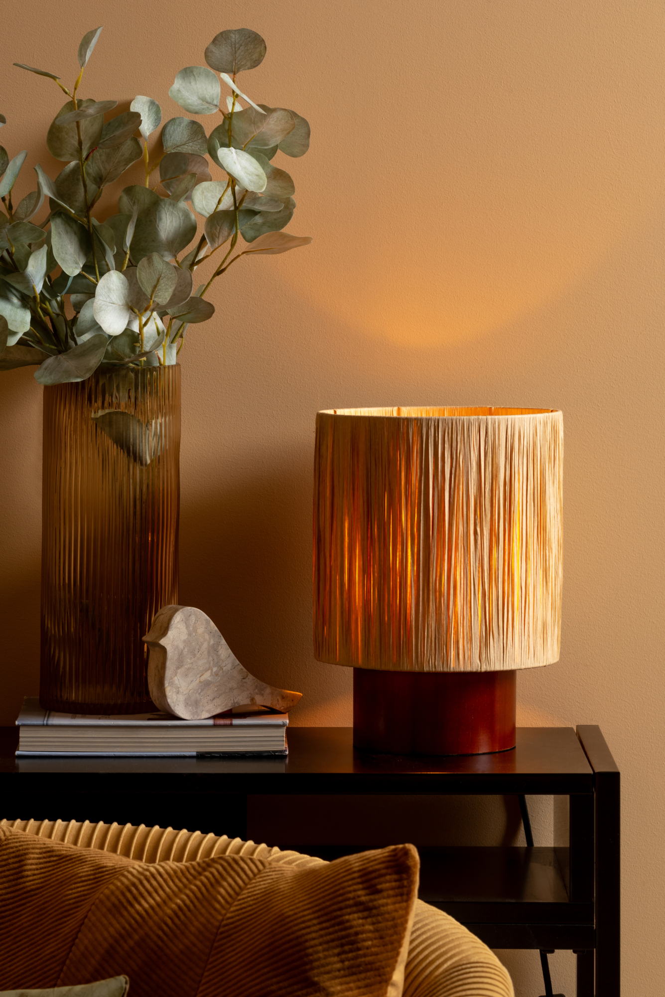 Table lamp Sheer Round natural