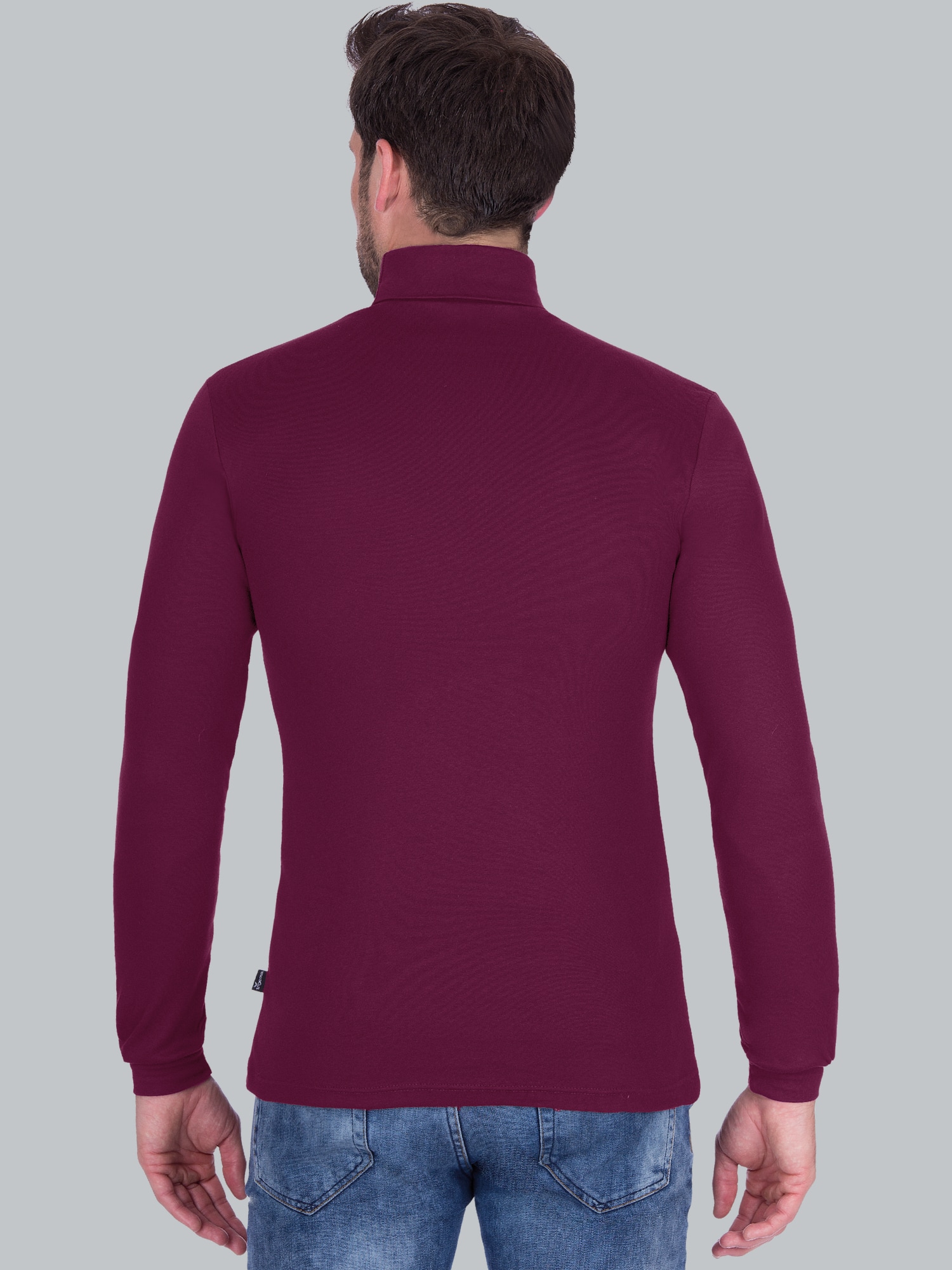 Langarm Ski/Sportrollkragenpullover Sangria