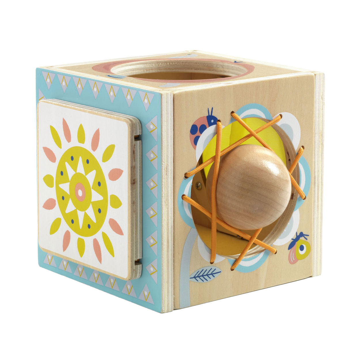 Djeco Babybox Houten Activiteitenkubus