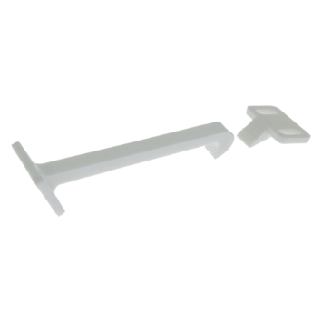 HANDSON veiligheidshaak wit 5 mm 3 stuks