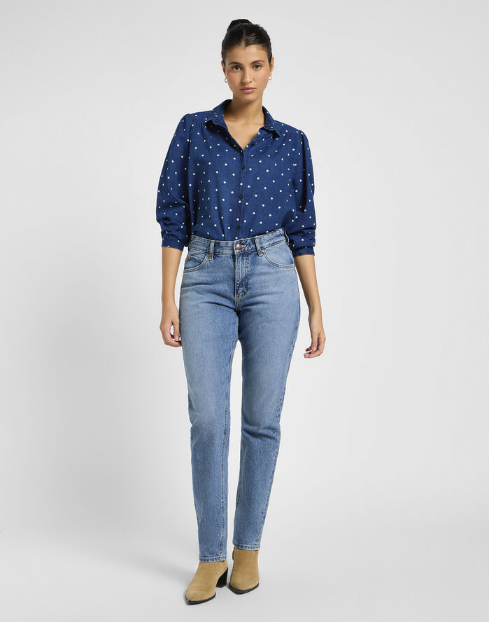 Lee SHIRRED BLOUSE Prikker