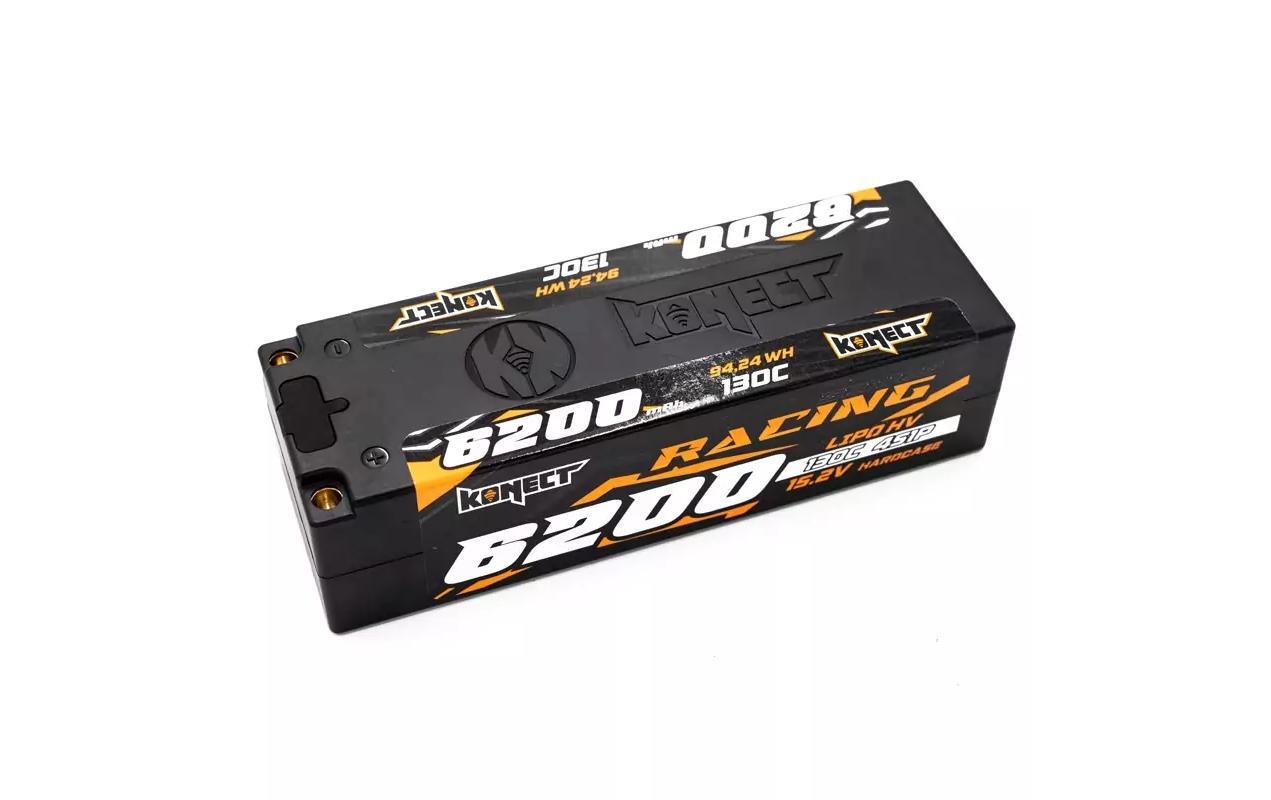 RC-Akku LiHV 6200 mAh 15.2 V 130C Racing Series<br>4S LiPo High Voltage Akku für RC-Fahrzeuge