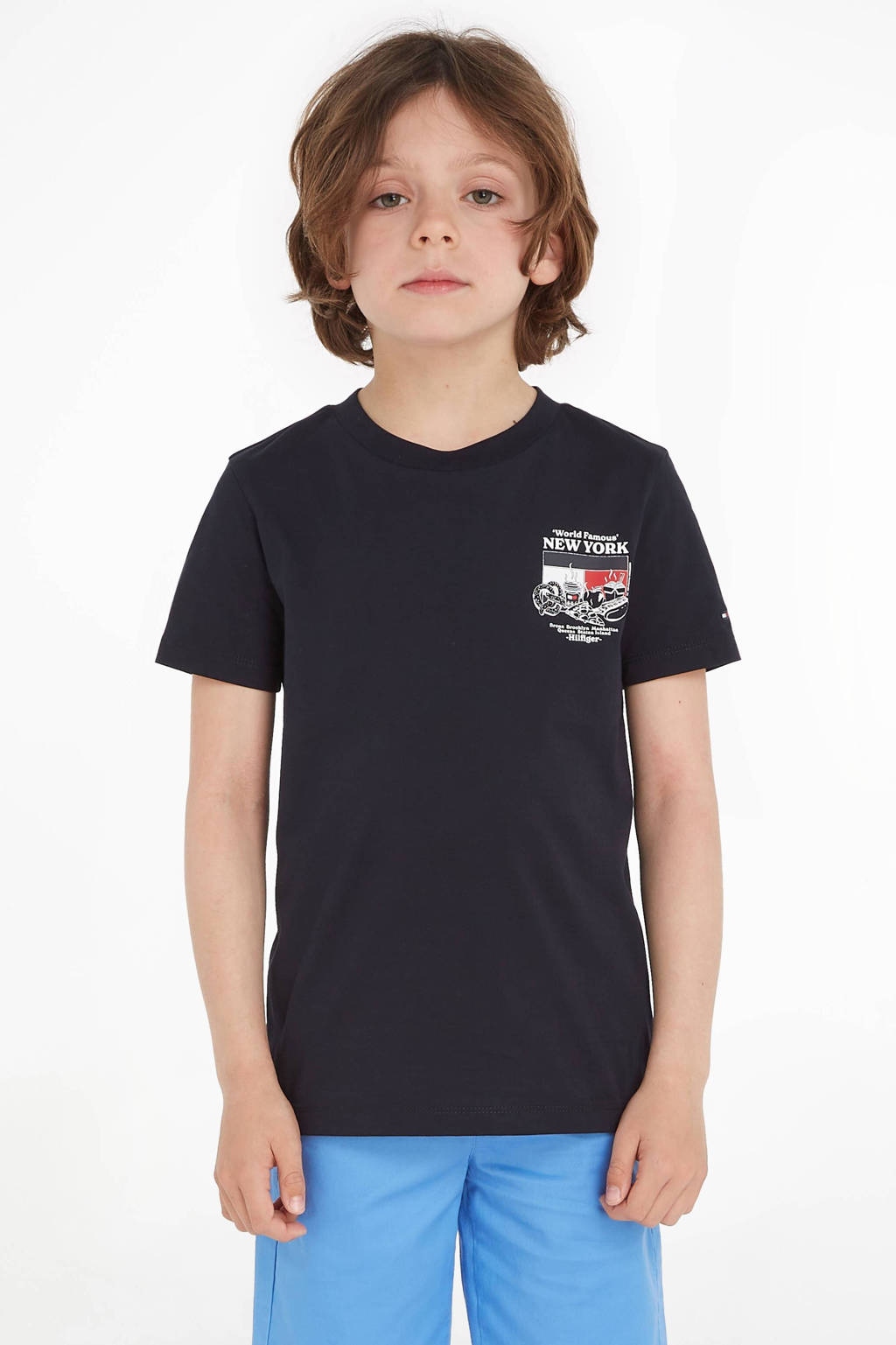 Tommy Hilfiger T-shirt FINEST met logo zwart
