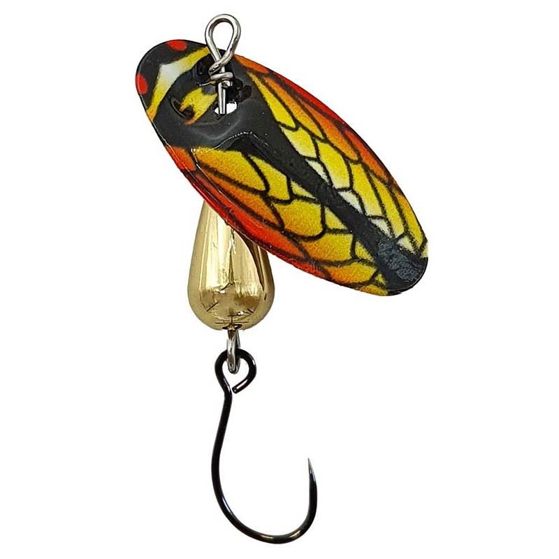 Cuiller Tournante Suissex Cicada Nk Bug Red/Yellow