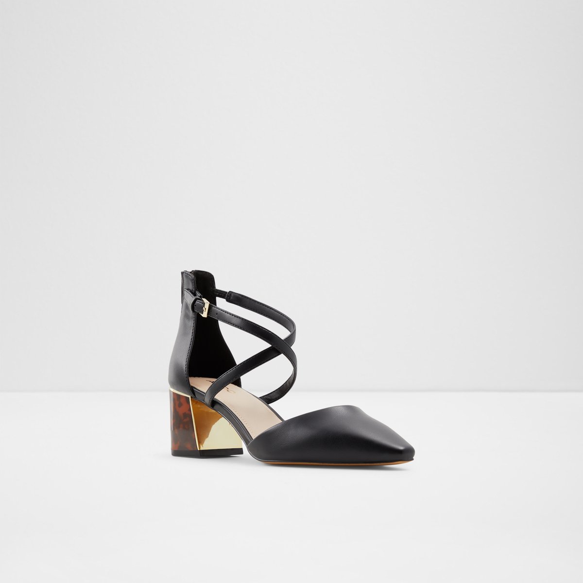 Grarwen Black Synthetic Smooth Women Block Heels