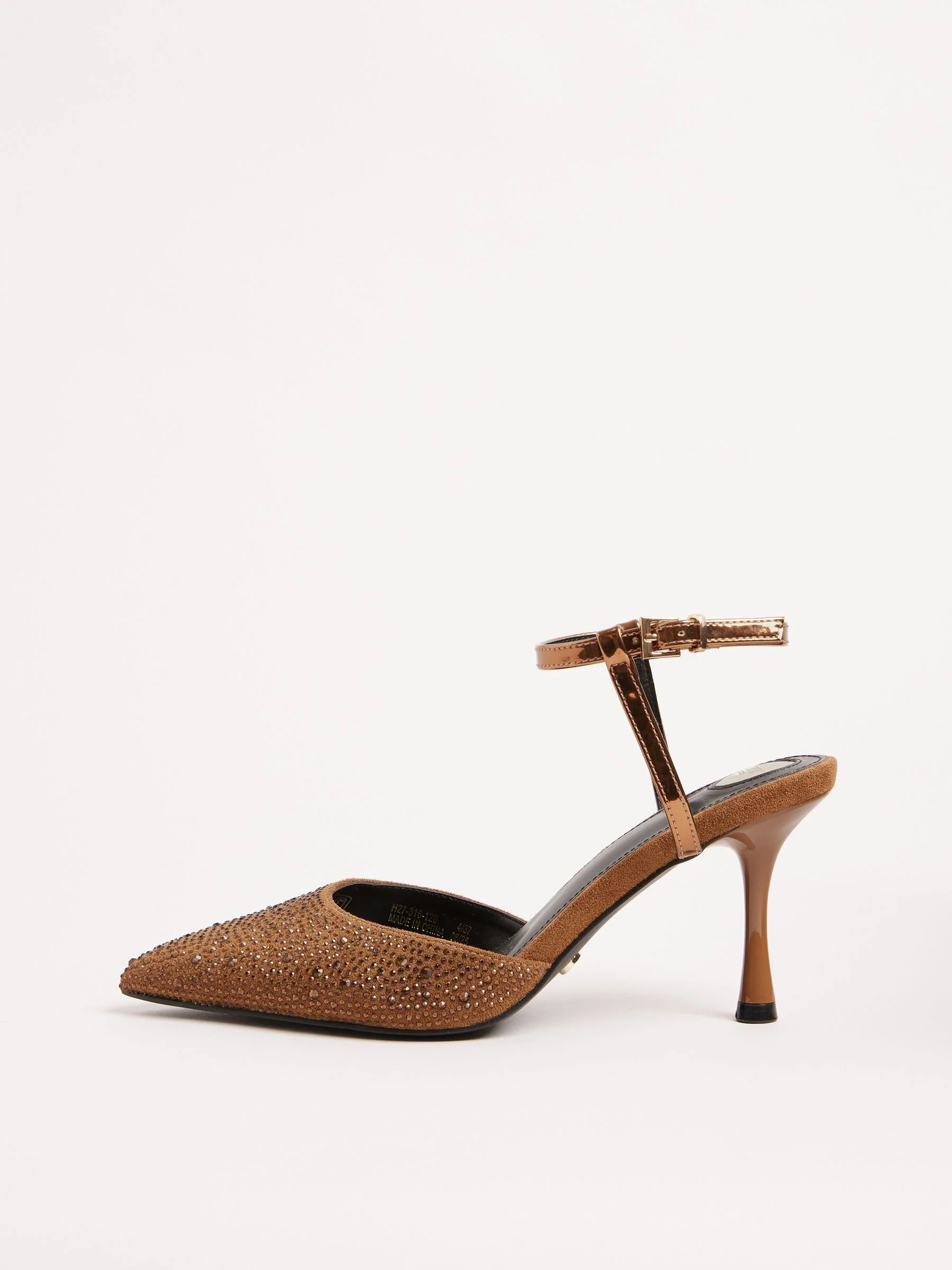 Goud - Lipsy Sequin Embellished 2 part Mid Heel Party Courts