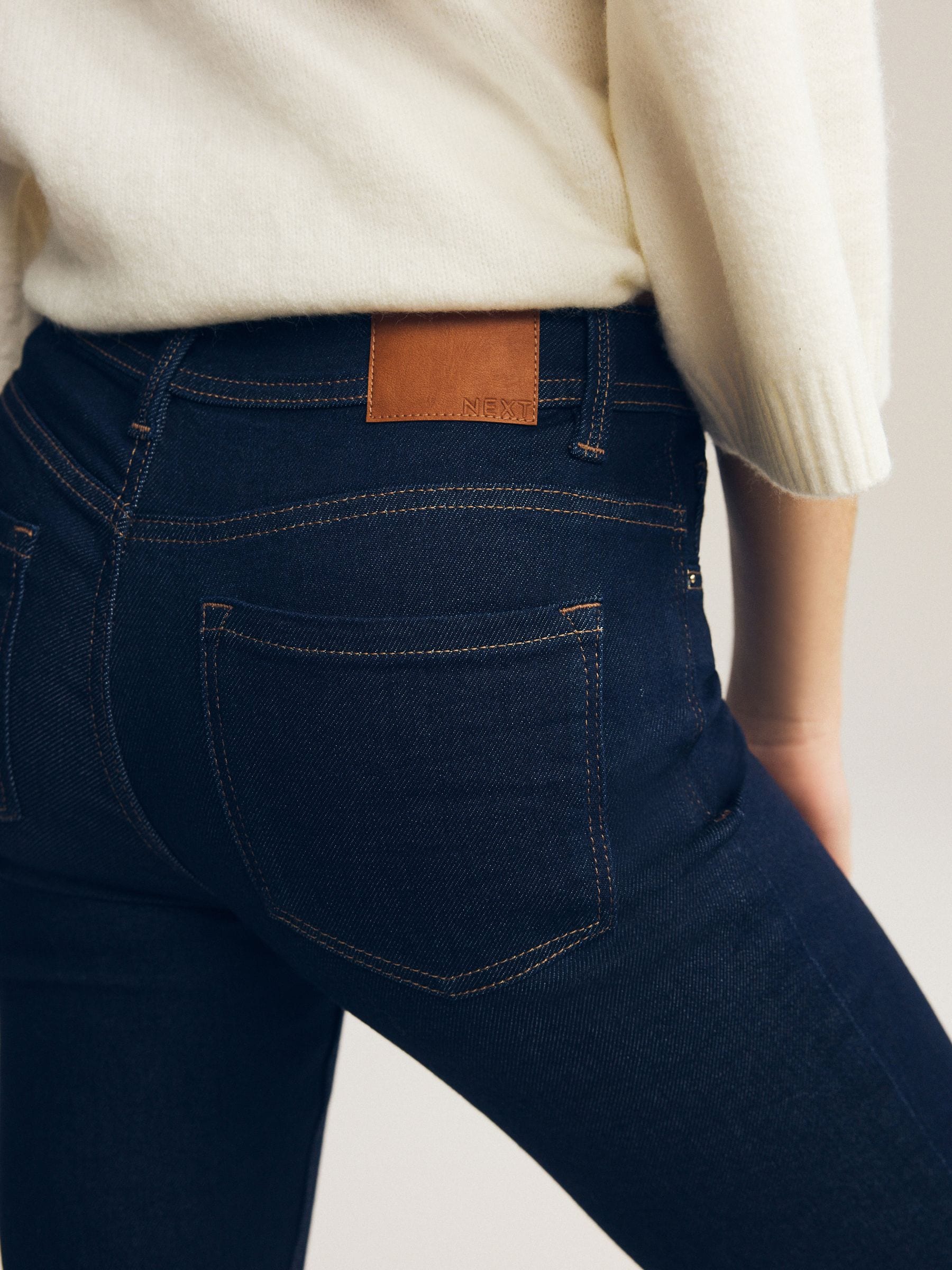 Blauw met wassing - Superzachte bootcut-jeans
