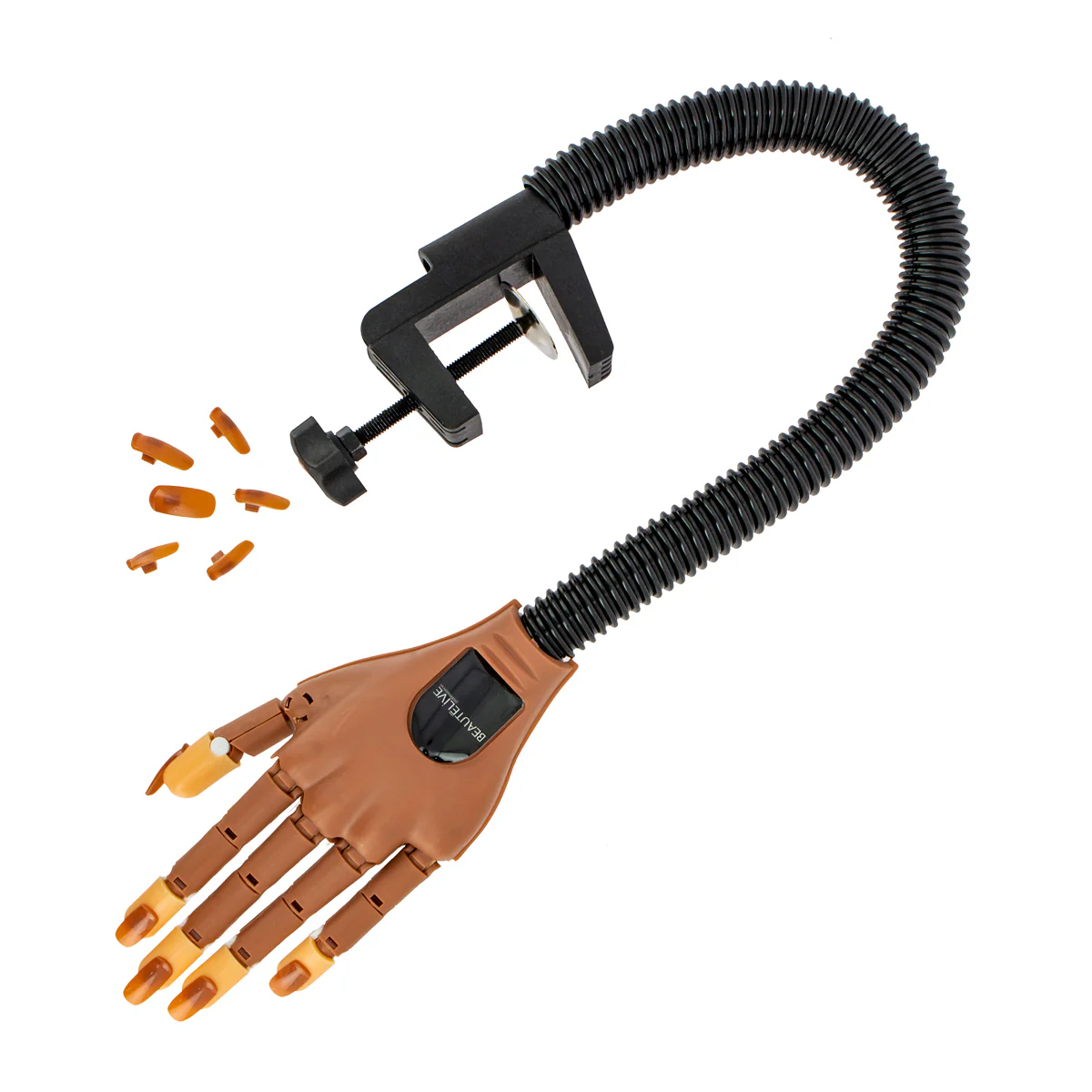 Main d'entraînement articulée flexible   100 ongles