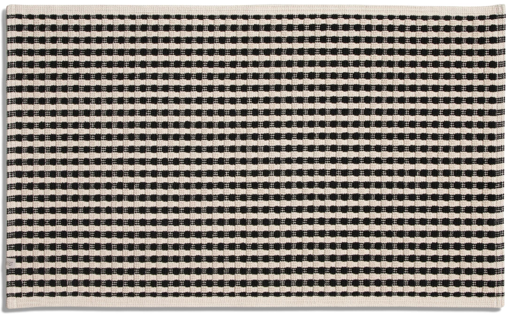 Badteppich New Heritage 60 x 100 cm, Nature/BlackExtraweiche und voluminöse Duschvorlage