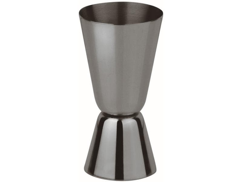 Paderno Cocktail-Doppelmass 40/20 ml, Grau/Schwarz Cocktail-Messbecher