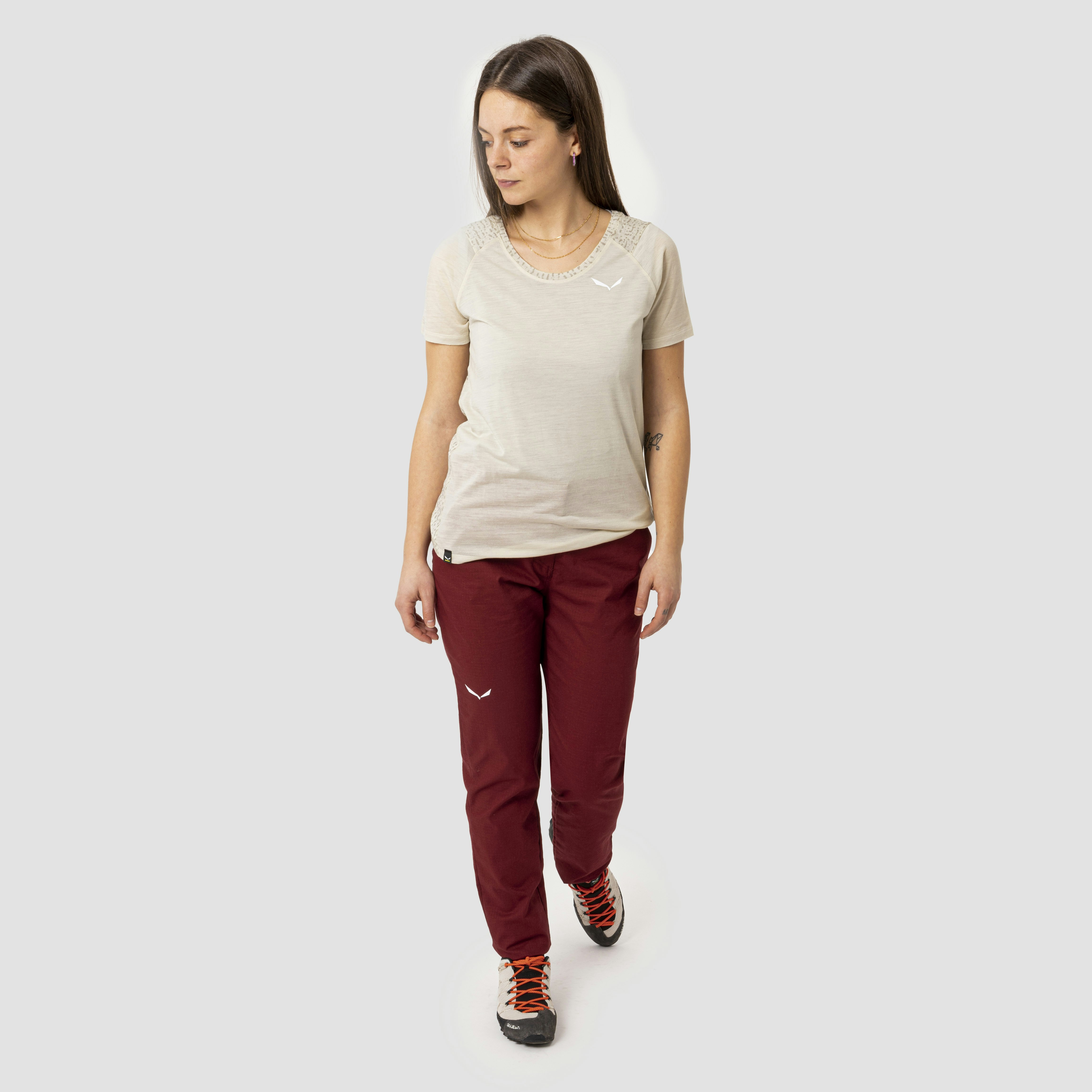 Pure Sal. Merino T-Shirt Damen