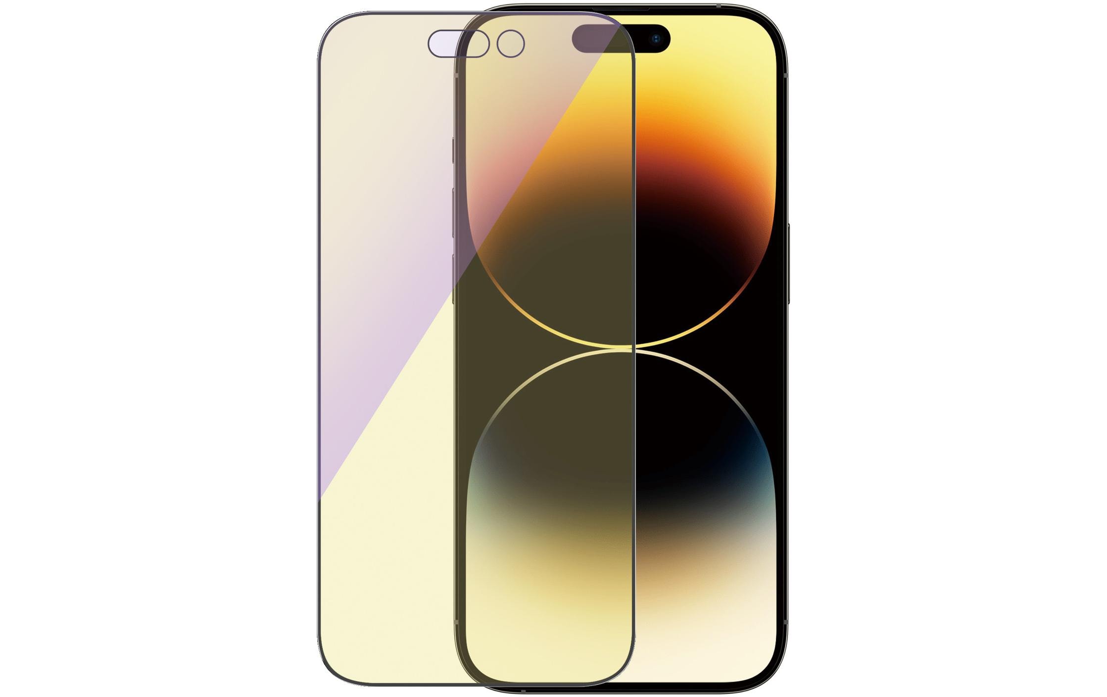 Displayschutz Ultra Wide Anti Bluelight iPhone 14 ProAnti Bluelight Schutzfolie mit Applicator für das Apple iPhone 14 Pro