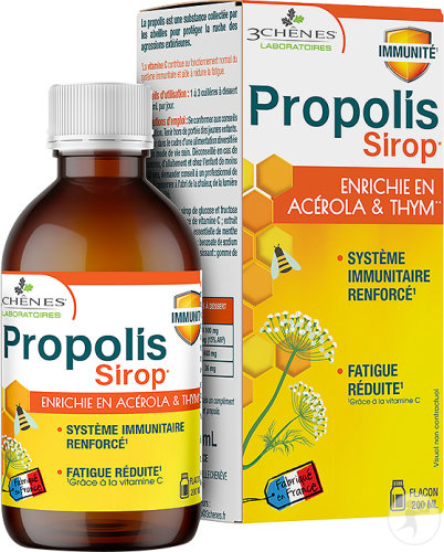 3 Chênes Propolis Sirop Flacon 200ml