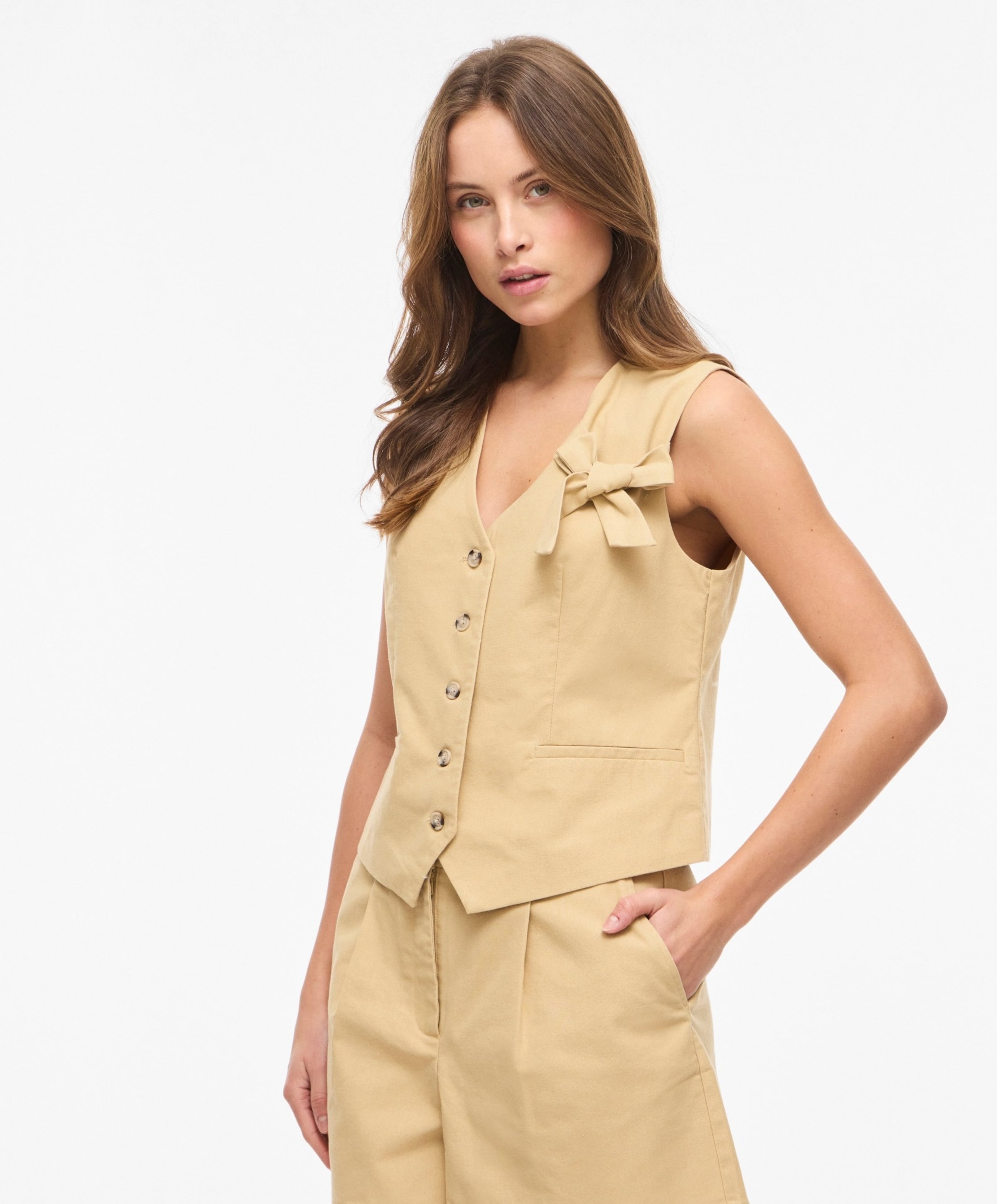Vila Dames gilet beige