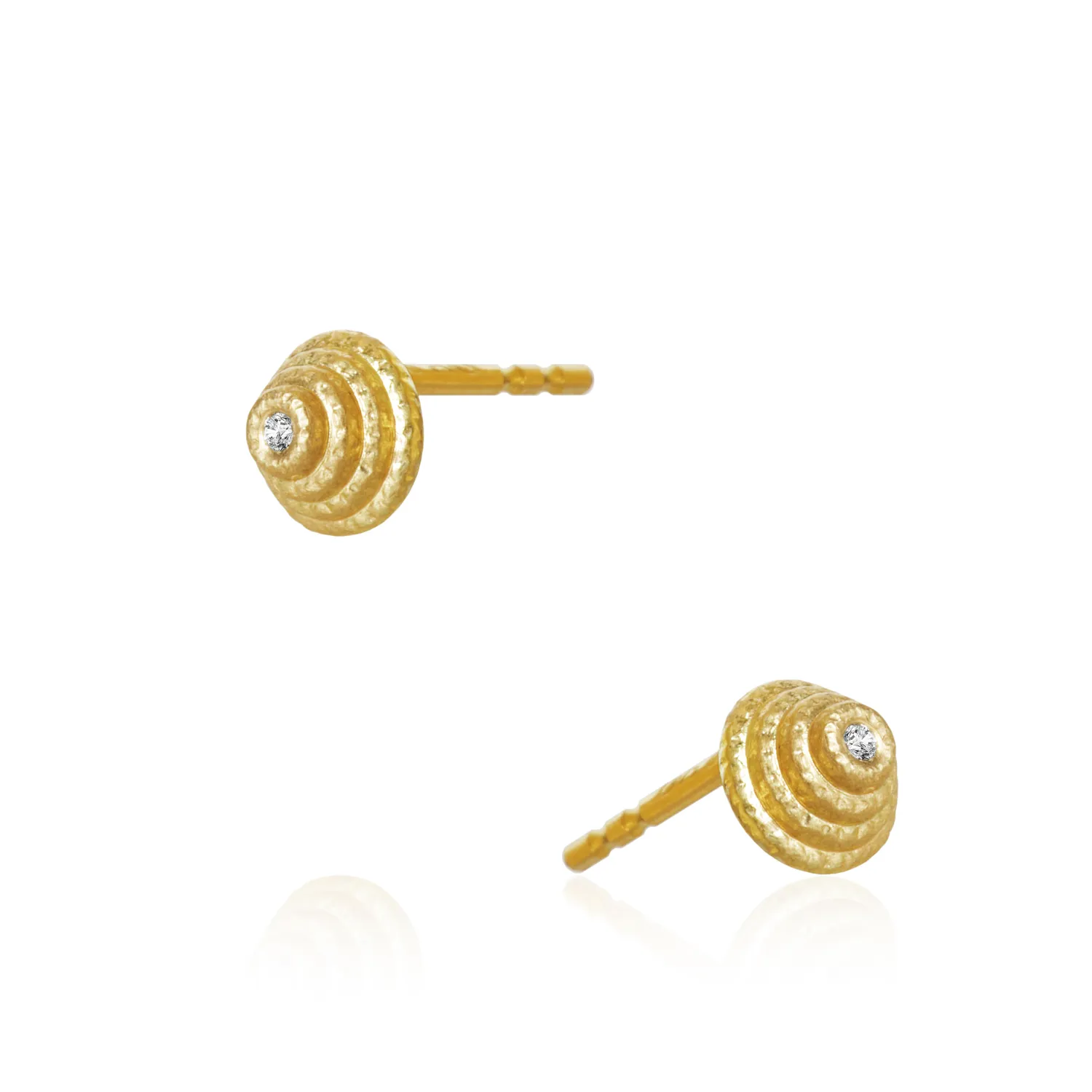 Dulong Thera Twist Small Øreringe 18 kt. Guld 0,012 ct. THE1-A2030