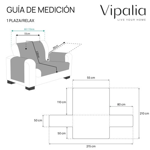 Capa de sofá Vipalia com círculos vermelhos e cinzas para animais de estimação.