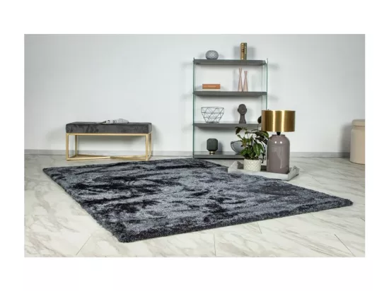 Tapis 230x160cm, design G008R coloris graphite - Confort et élégance pour votre intérieur