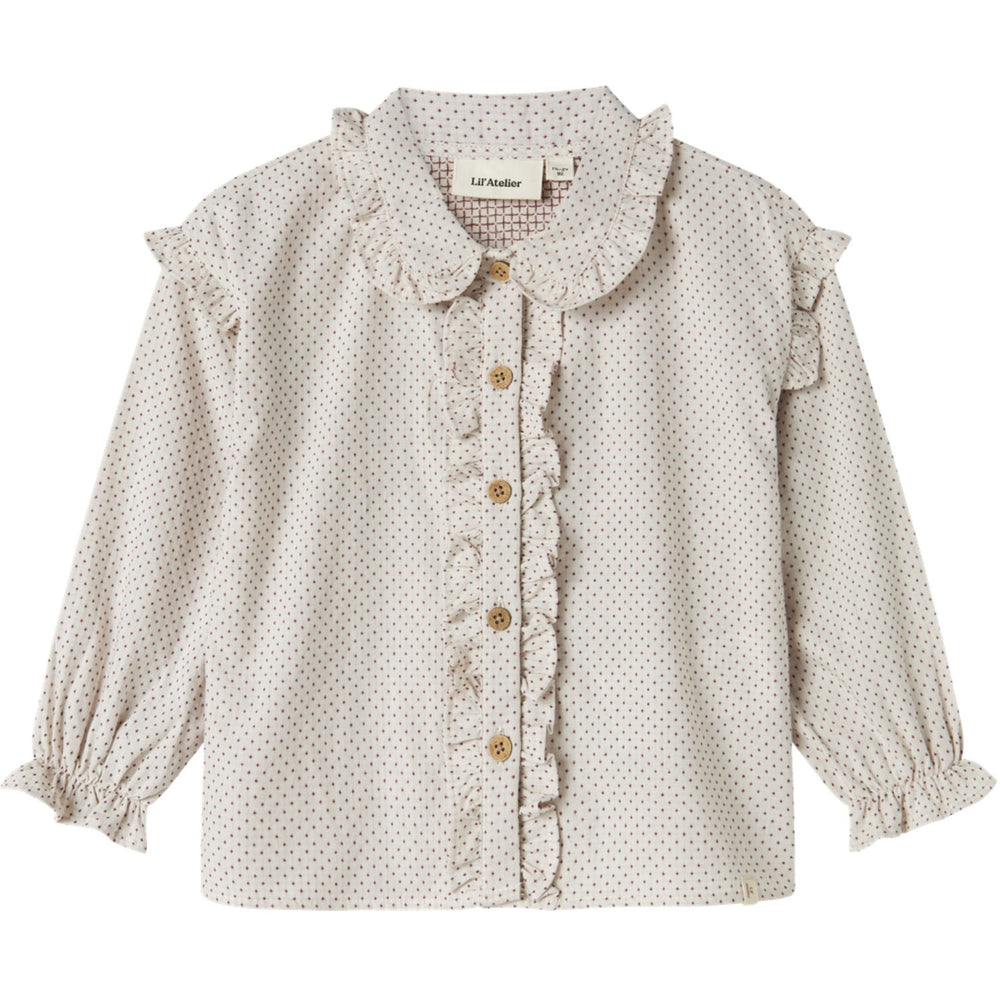 Køb Lil'Atelier Pastel Parchment Nmfolena Ls Loose Skjorte Lil