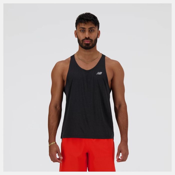 New Balance Herre Singletter Athletics Run Singlet Sort