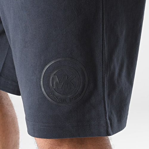 Short Jogging Peached Jersey Bleu Marine