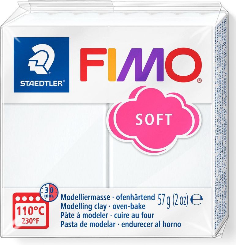 FIMO soft ovenhardende boetseerklei - wit - 57 g