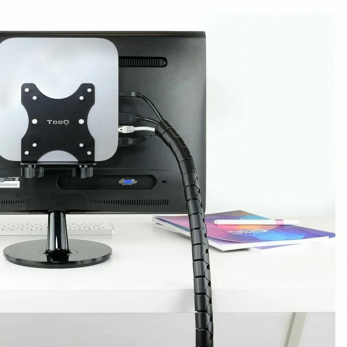 NanoCable Organisateur de câbles - 3 m Noir