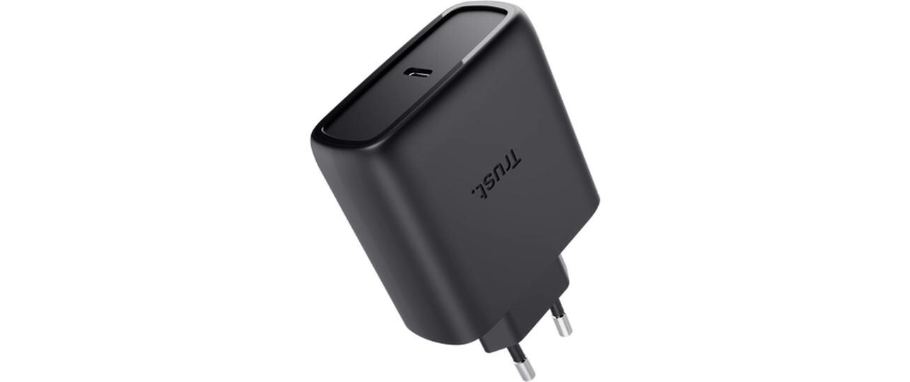 USB-Wandladegerät Maxo USB-C-GaN 65 W SchwarzKompaktes Ladegerät mit moderner GaN-Technologie und hoher Effizienz