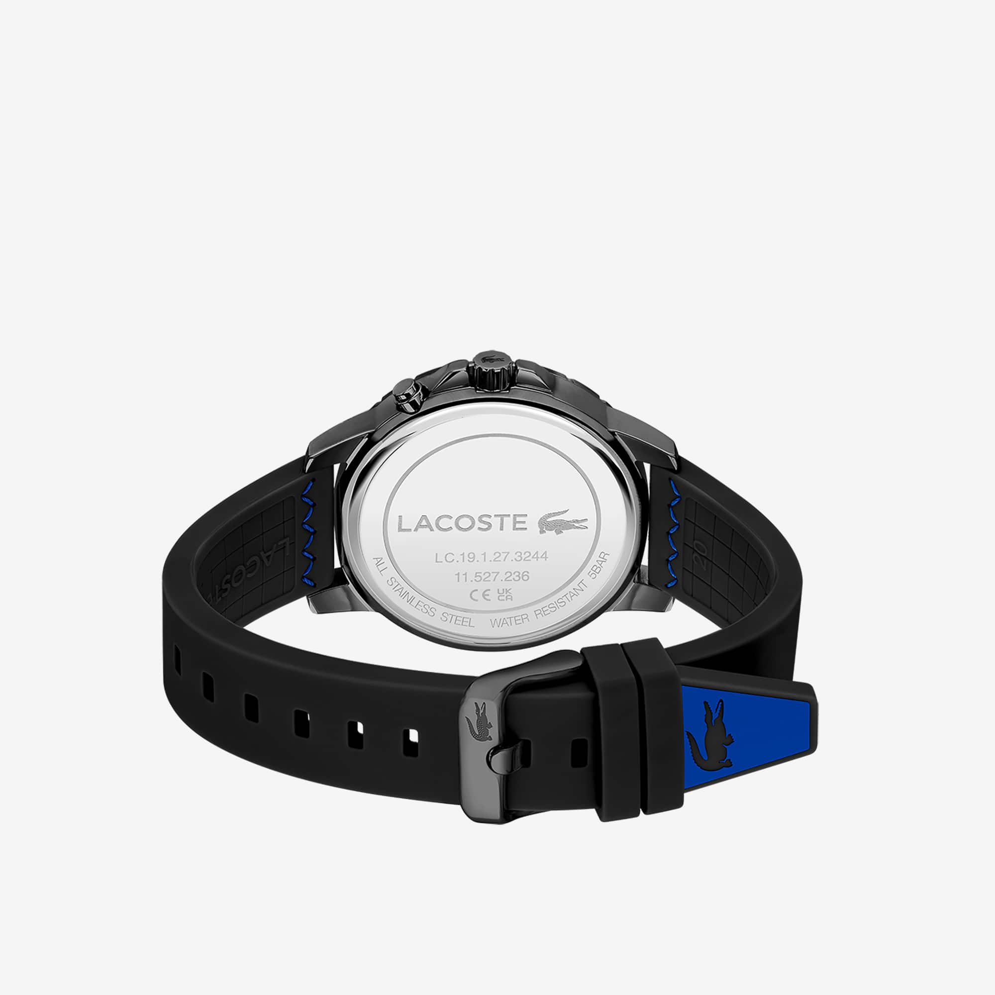 Montre homme Endurance multifonction en silicone noir Montres - Blanc - Lacoste - Homme
