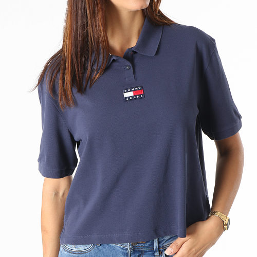 Polo Manches Courtes Femme Center Badge 0347 Bleu Marine