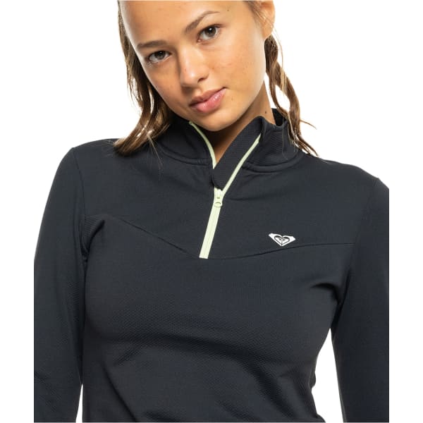 T-shirt running ROXY WOW MOVE ZIP ANTHRACITE