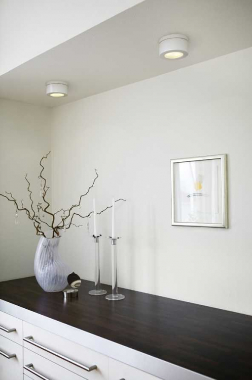 Ifö Electric Cool High plafondlamp Ø12 IP44 porselein wit