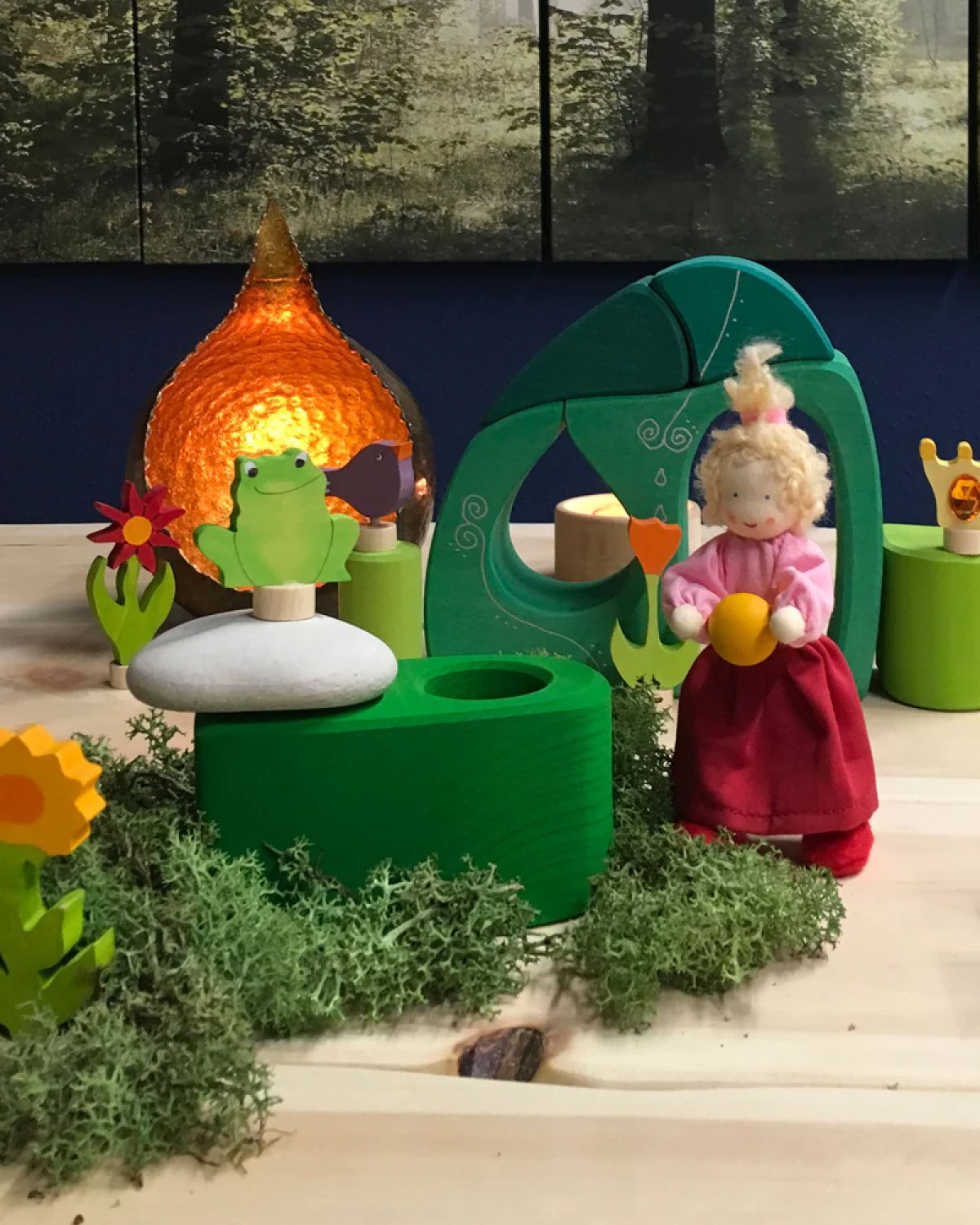 Eventyrlandsby – Byggesett i Tre 17stk | Fairy Tale Village