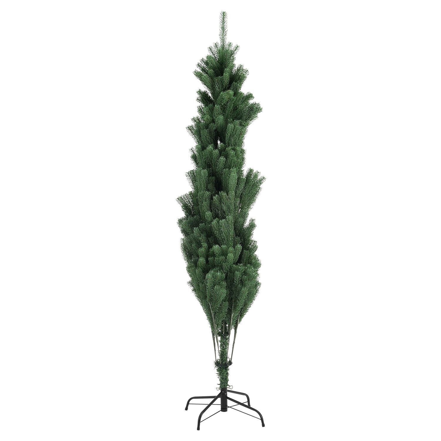 Juskys Weihnachtsbaum Talvi 180 cm hoch – künstlicher Tannenbaum aus PE-Kunststoff mit Metallständer