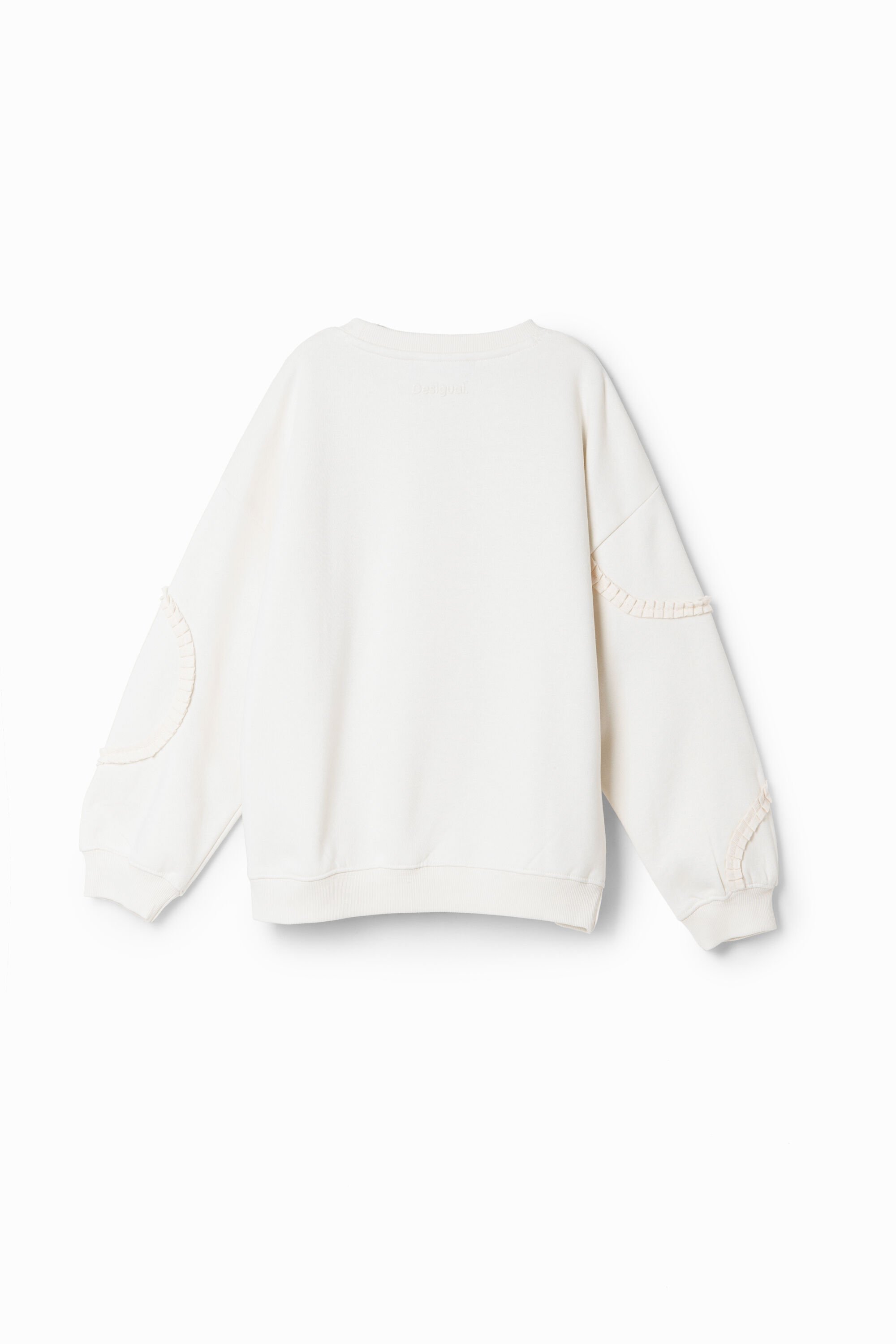 Sweat-shirt ruban plissé