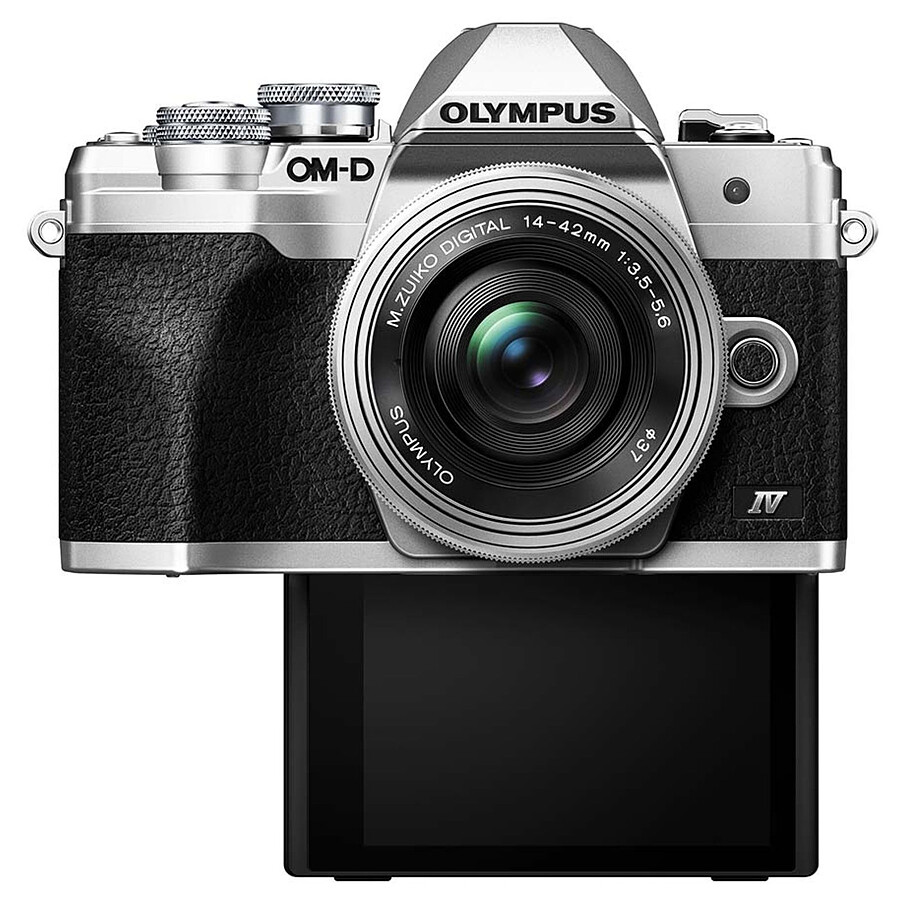 Olympus E-M10 MK IV Argent + 14-150mm Noir