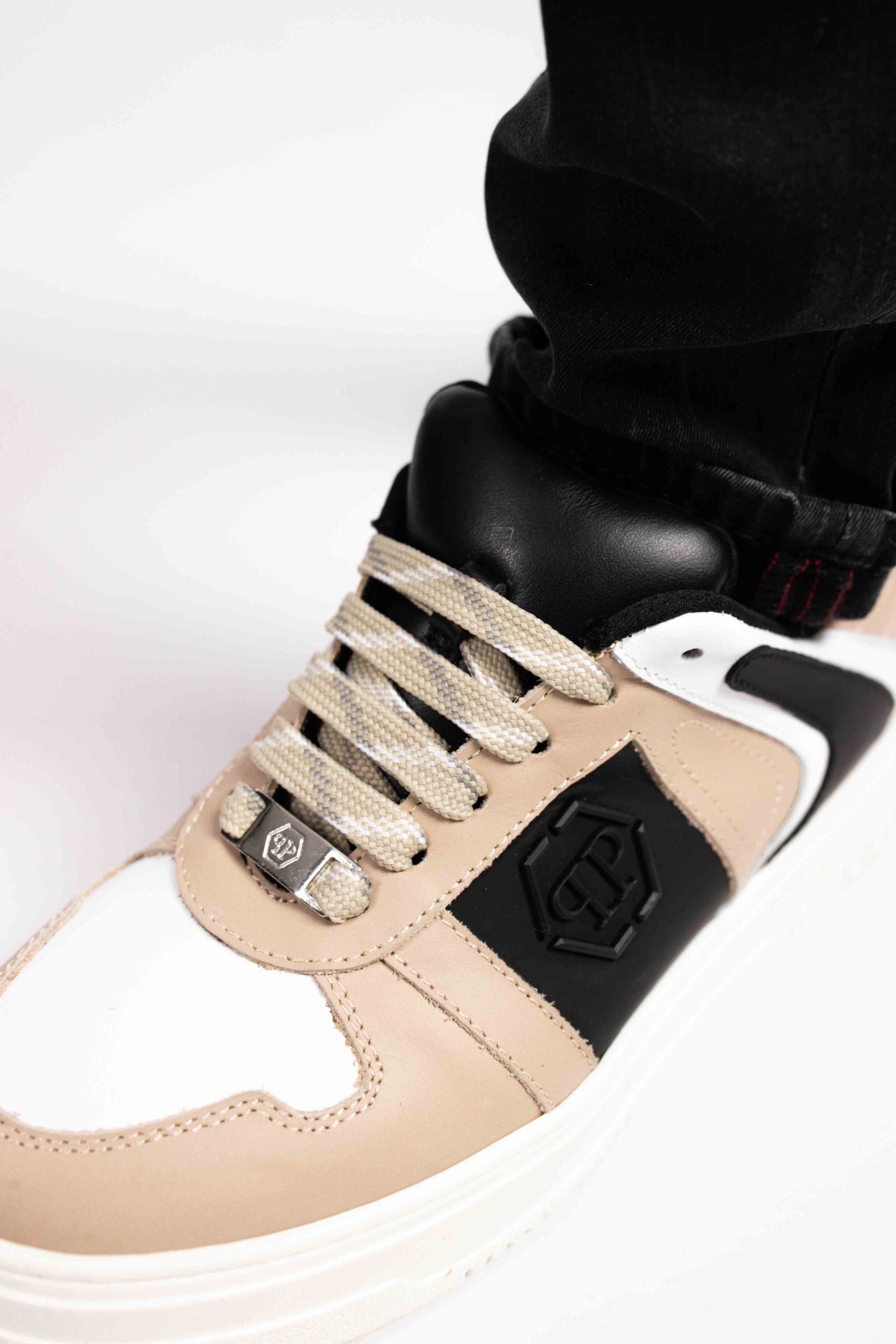 Philipp Plein Sneakers 76464 Dames/Kids Beige/Wit/Zwart