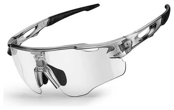 Lunettes de vélo polarisées photochromiques pour cyclisme - noir