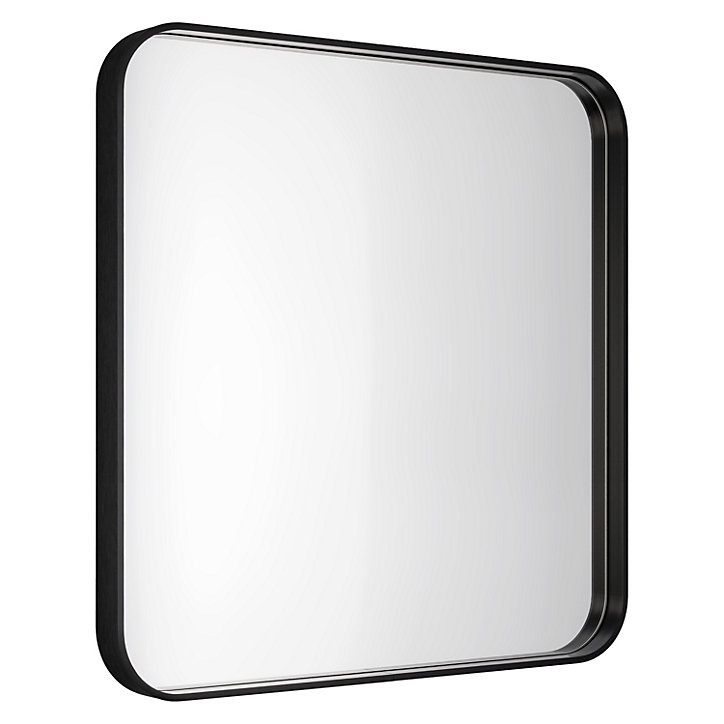 Miroir salle de bains carré 60x60 cm Tisa noir
