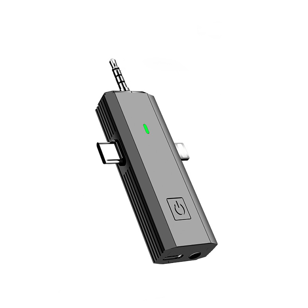 (3-tlg. Set) 3in1 Kabelloses 360° Lavalier Mikrofon für Handy / Tablets mit USB C / Lightning / 3.5mm Anschluss für Livestreams / Interview