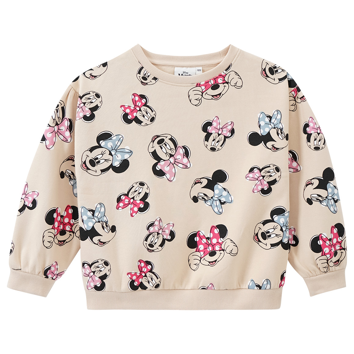 Topolino Minnie Maus Sweatshirt mit Allover-Print beige