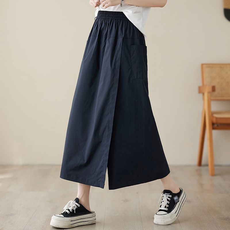 Taragon - Effen rok met hoge taille
