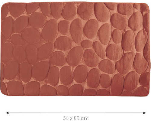 Badmat MSV PEBBLES 50 x 80 cm terracotta