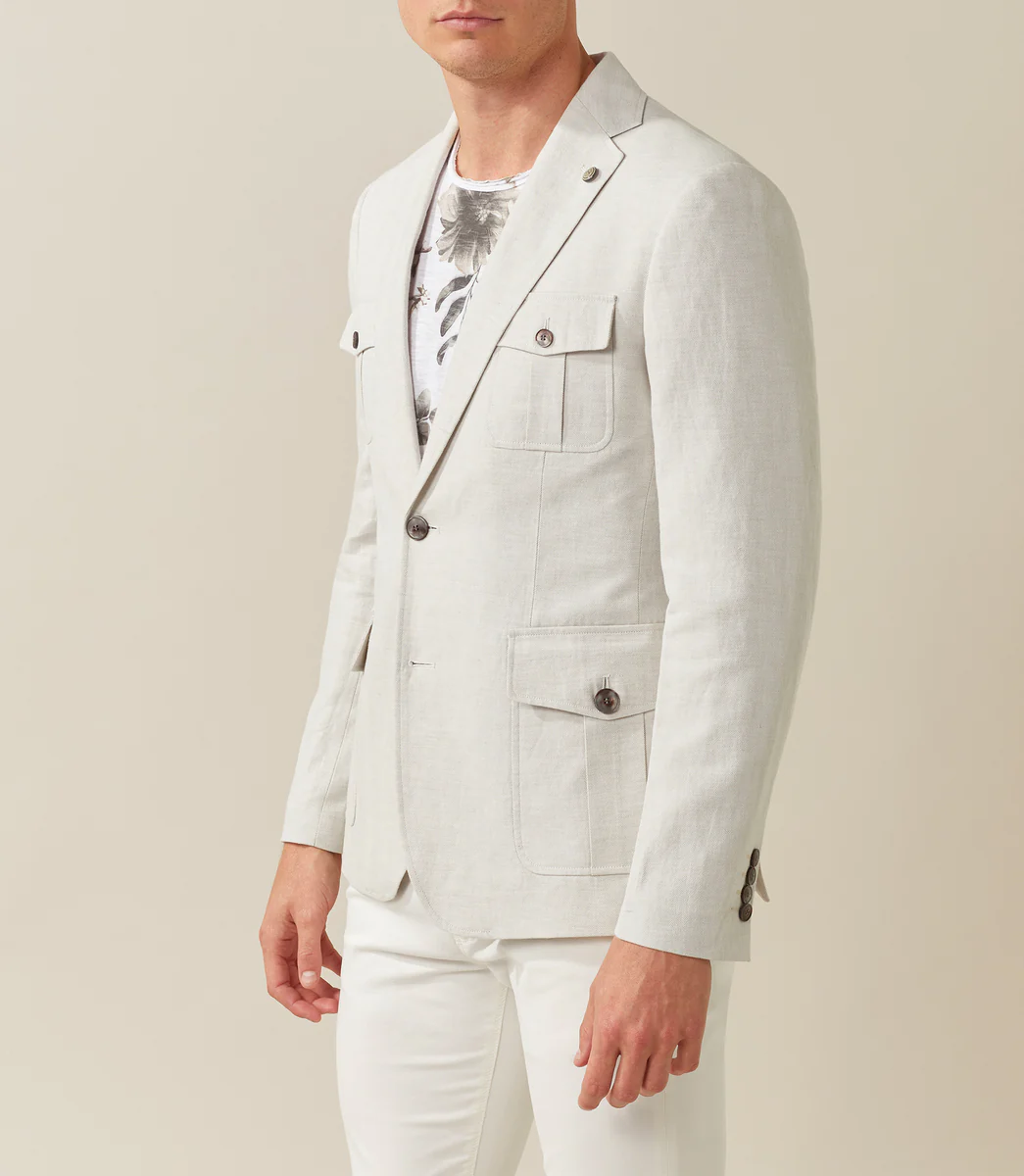 Veste casual écru 