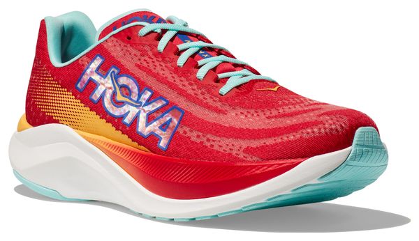 Chaussures Running Hoka One One Mach X Rouge Bleu Homme